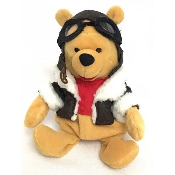 Disney Pilot Pooh Plush Bean Bag - Picture 2 of 7